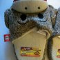 Maxx the Sock Monkey Kids Unisex Slippers Size 11/12 Small Youth
