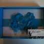 His & Her Blue & White Floral Design Guest Book