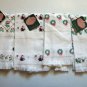 Four Pretty Sets Of Small Christmas Holiday Towels