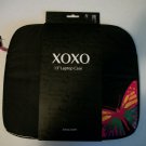 Black With Colorful Butterfly XOXO 13 Inch Laptop Case