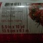 Two Quality Red Mesh Ribbons For Holiday Craft Projects & Decorating