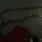 Chic Purple Beaded & Silver Earring Adjustable Necklace Set