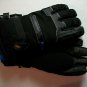 Mens ColdFront Black / Blue Waterproof Insulated Gloves Size Medium