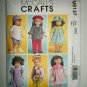 Variety Of Doll Outfits Sewing Pattern By McCall's Crafts M6137