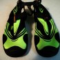 Boys Black/Green Tone Nerf BeachWear Shoes Hasbro Size 4-5 (XL)