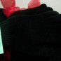 Three Piece Womens Covington Black Fringe Scarf, Hat & Glove Set