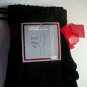 Three Piece Womens Covington Black Fringe Scarf, Hat & Glove Set