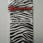 Five Sets Of Zebra Patterned Invitations Cards