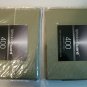 Two 400 Thread Count Wrinkle Guard Cotton Sateen Pillow Cases Sage Color