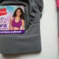Two Hanes Comfort Pullover Style Bras Size Small Gray / Dark Pink