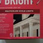 Two Boxes Holiday Christmas Multicolor Icicle Lights White Wire 200 Per Box