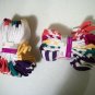 Two Ten-Pack Multicolor No Show Socks For Girls Shoe Size 7 1/2 to 3