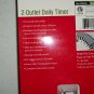 Two Packages Westinghouse Indoor Use 2-Outlet Daily Timers