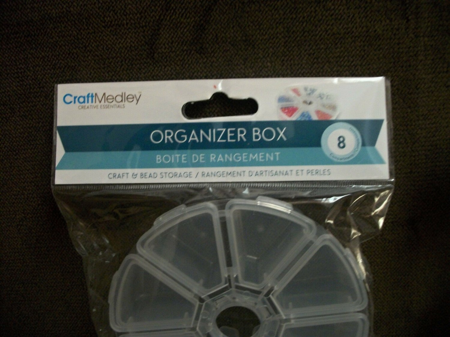 Two Packages Of Craft Organizer Boxes By Craft Medley