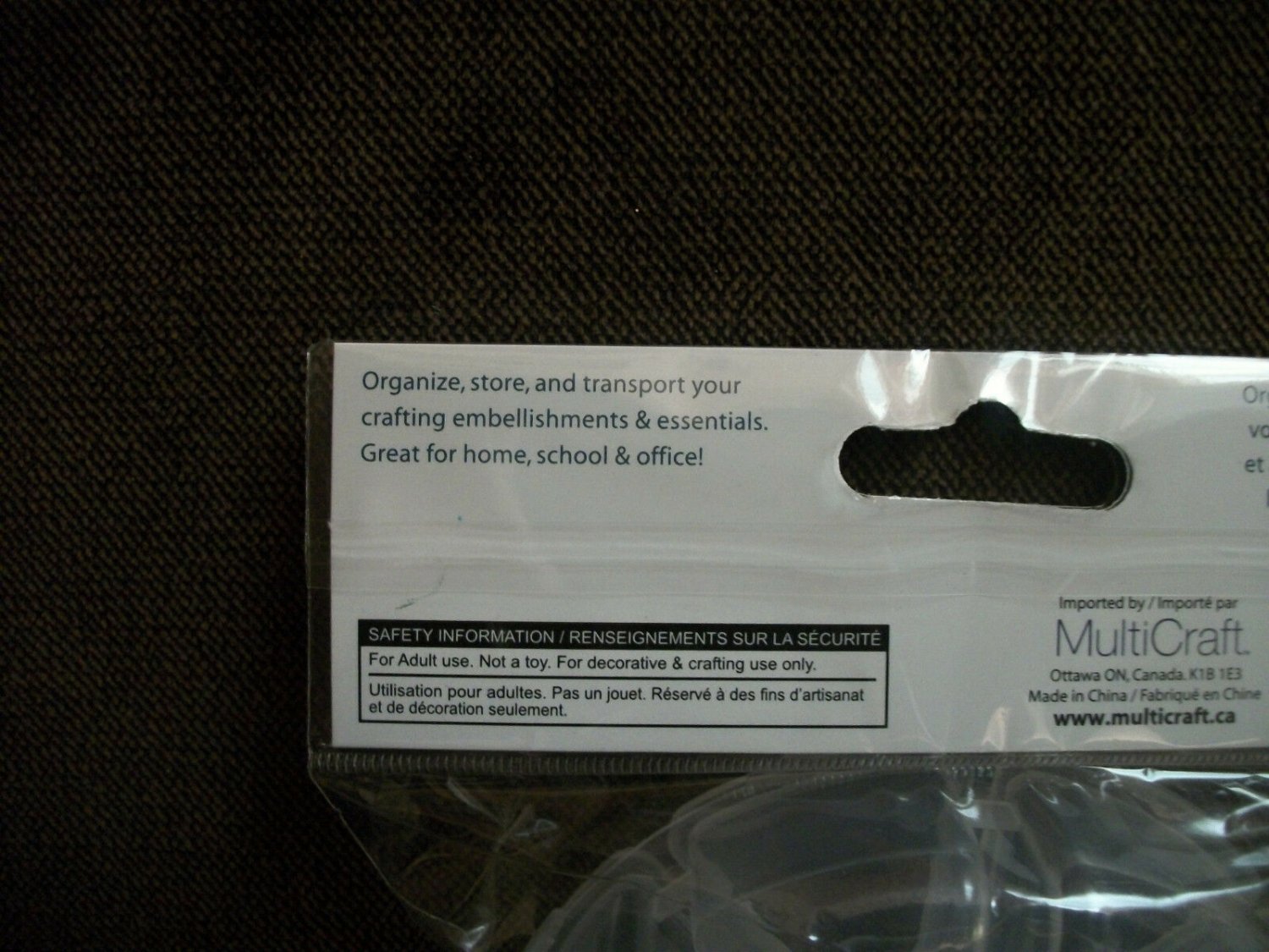 Two Packages Of Craft Organizer Boxes By Craft Medley