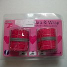 Slap & Wrap Dark Pink Reflective Pant Leg Bands