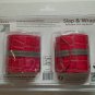 Slap & Wrap Dark Pink Reflective Pant Leg Bands