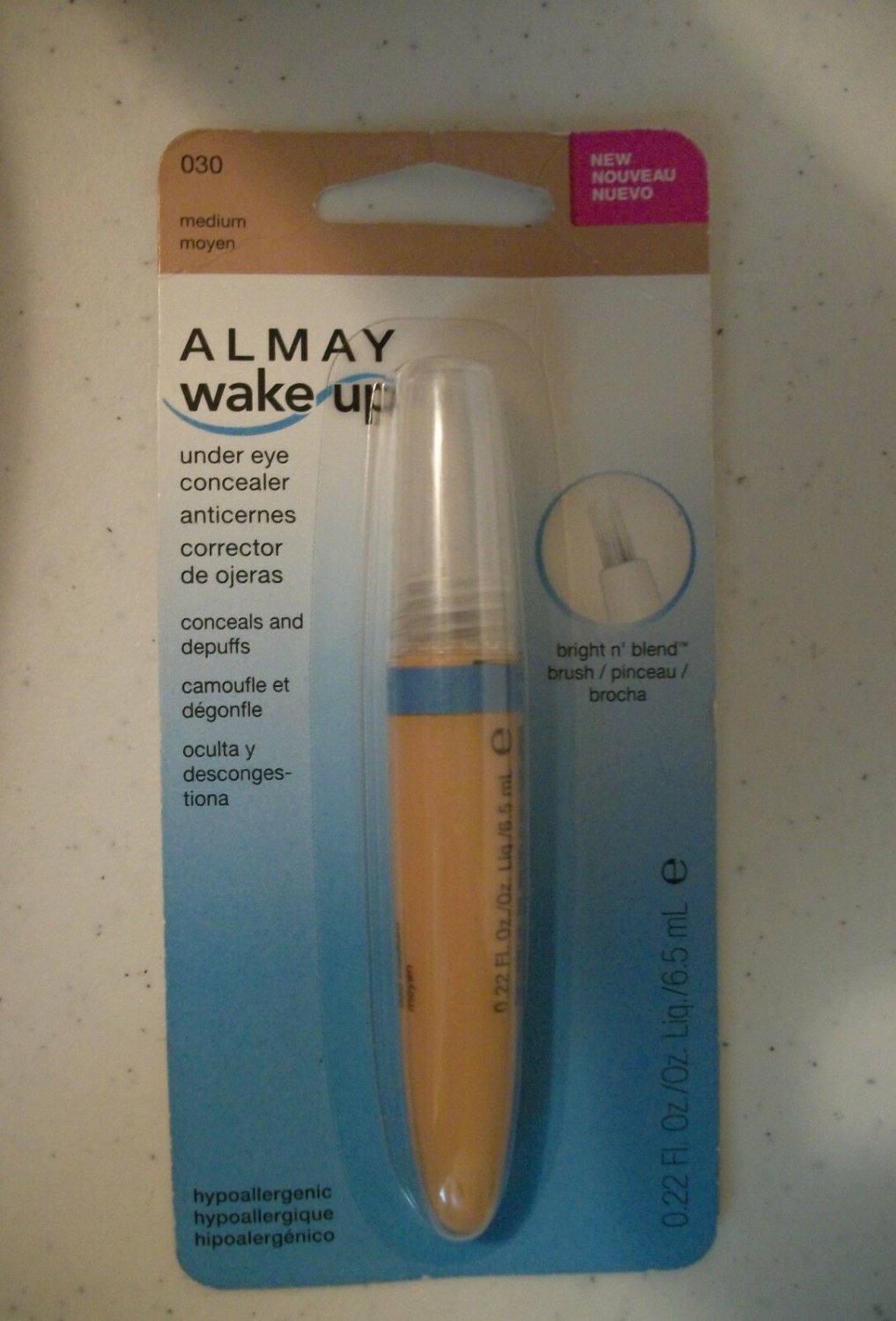 Almay Wakeup Hypoallergenic Under Eye Concealer Medium 030
