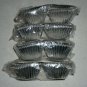 Four Sets Silver Mini Cupcake Liners By Wilton