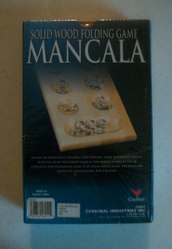 Mancala Solid Wood Folding Ancient Strategy Game