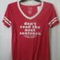 Brick Red Tone & White "Rebel" Tee For Women Size Large By Cold Crush
