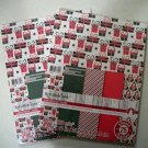 Two Packages Of Christmas Holiday Cardstock For Craft Projects