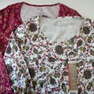 Two Long Sleeve Colorful Patterned Tops By Faded Glory Size Small