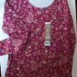 Two Long Sleeve Colorful Patterned Tops By Faded Glory Size Small
