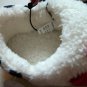 Multicolor Bow Tie & Stripes Little Girls Slippers Size 7-8