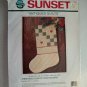 Vintage Christmas Stocking Craft Kit By Sunset Antique Quilt Series