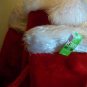 Four Plush Red & White Be Merry Christmas Stockings 18.5 Inches Long