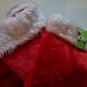 Four Plush Red & White Be Merry Christmas Stockings 18.5 Inches Long