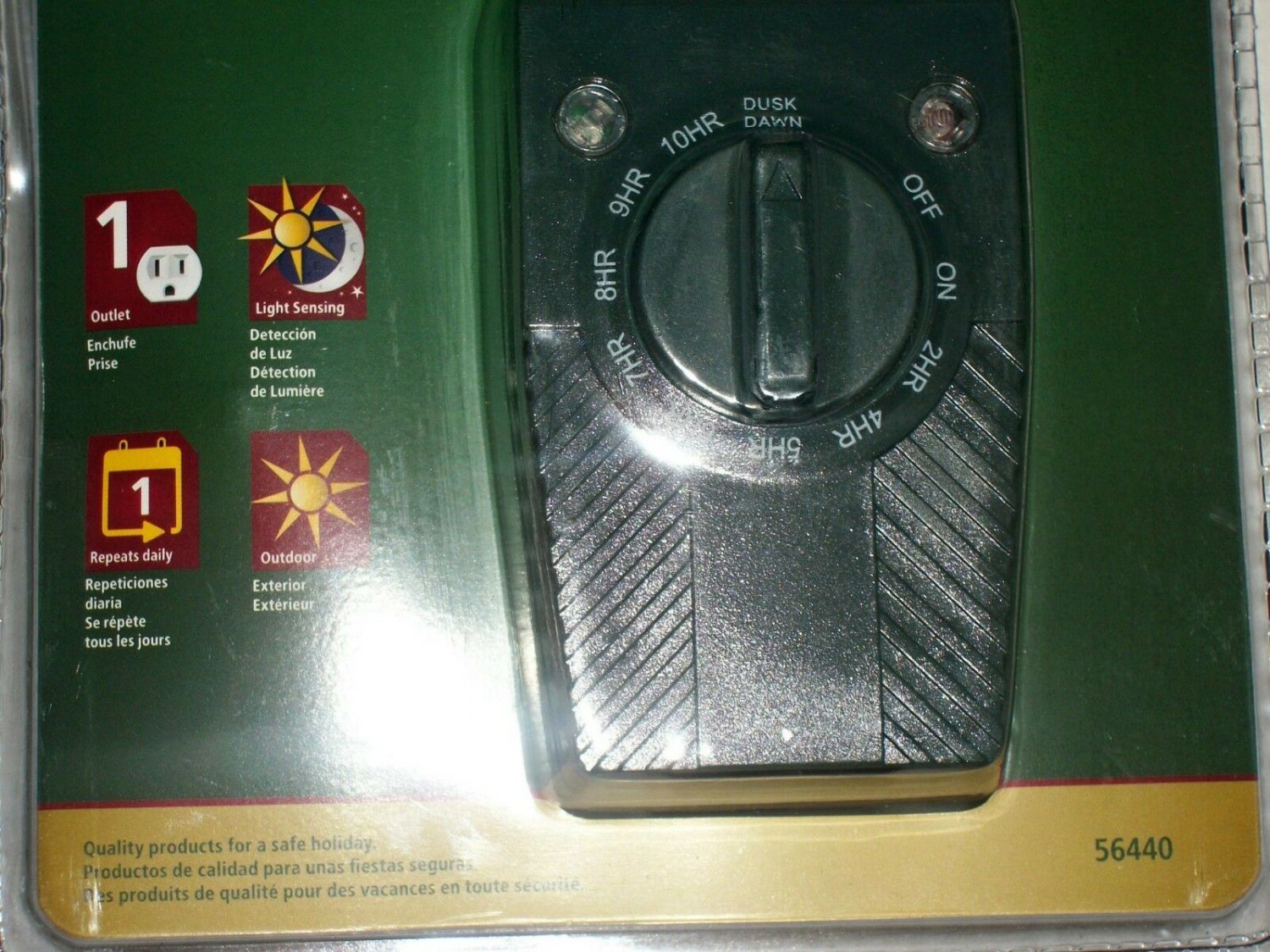 Stanley 1 Outlet Light Sensing Countdown Timer