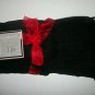 Womens Three Piece Covington Black Scarf Gloves & Cap Set