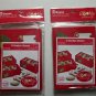 Two Sets Of 3-Pack Christmas Holiday Rectangular Cookie Boxes W/ Windows