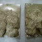 Two Packages Of Gold & White Snowflakes Christmas Holiday Tree Topper Bows