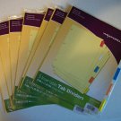 Lot Of Seven 5-Pack Insertable Tab Dividers For Organizing File Cabinets