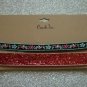 Two Piece Adjustable Choker Set Multicolor Floral / Reddish Tones