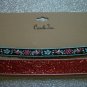 Two Piece Adjustable Choker Set Multicolor Floral / Reddish Tones