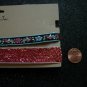 Two Piece Adjustable Choker Set Multicolor Floral / Reddish Tones