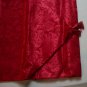 Christmas Red Damask Table Runner Fringe End 13 x 72 Inches By Seasons Greetings