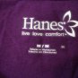 Three Comfort Blend V-Neck Long Sleeve Tees By Hanes Various Colors Medium