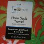 Three Vibrant Colorful Flour Sack Towels