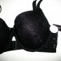 Black Lace Floral Pattern Bra Size 34C By Ambrielle
