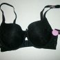 Black Lace Floral Pattern Bra Size 34C By Ambrielle