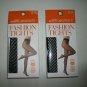 Two Sets Warners Fishnet Style Black Tights Size Small/Medium