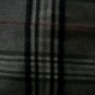 Gray Multicolor Plaid Fall Winter Fringed Flannel Scarf