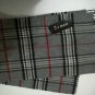 Gray Multicolor Plaid Fall Winter Fringed Flannel Scarf