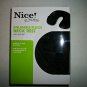 Black Inflatable Fleece Neck Rest Adjustable Firmness
