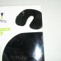 Black Inflatable Fleece Neck Rest Adjustable Firmness